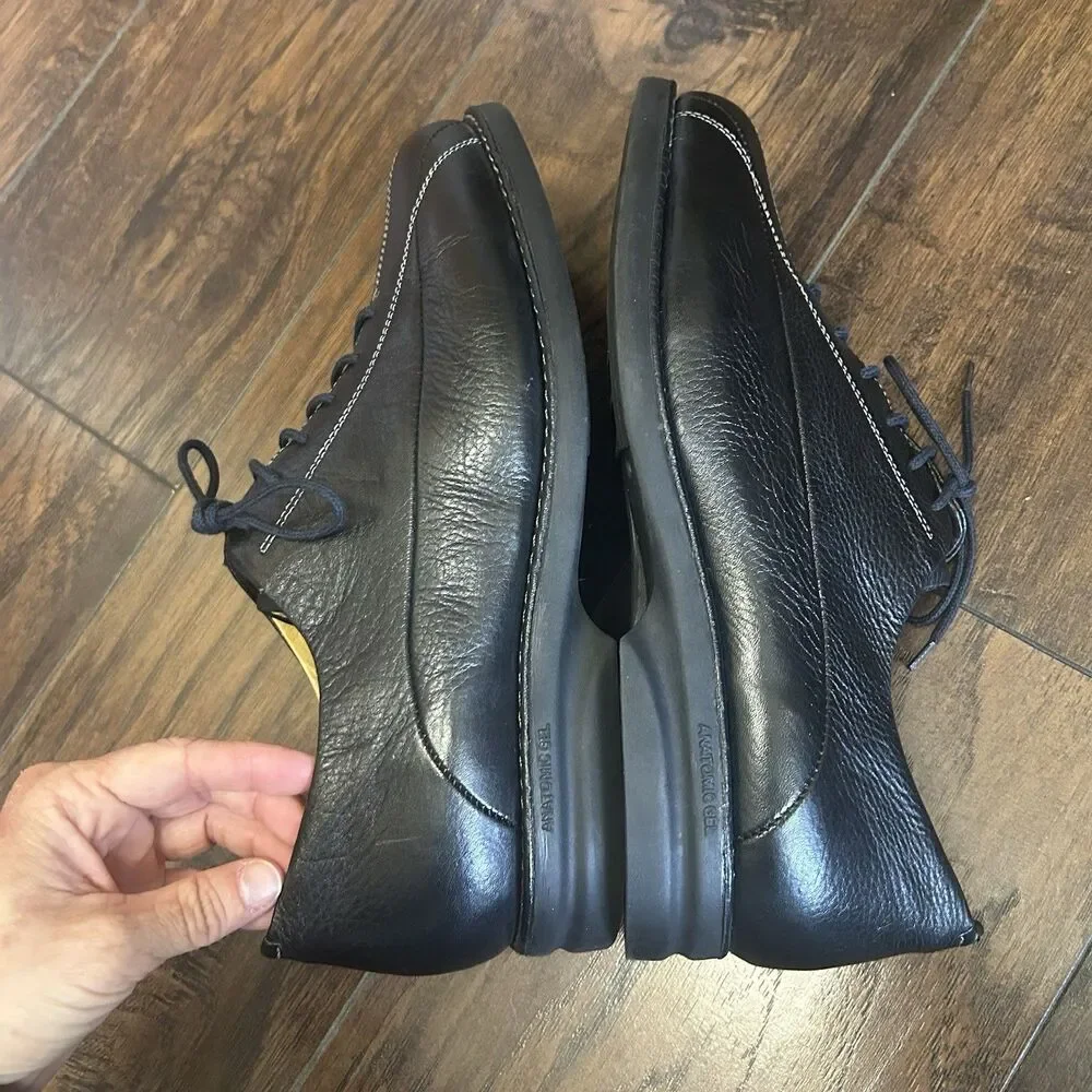Florsheim Mens Black Leather Dorset Oxford Dress Shoes Size 10M Excellent